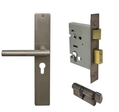 Windsor Premium NZ Charleston Longplate Square Entrance Set - E48 Priced Per Set- Available in 13 Colours