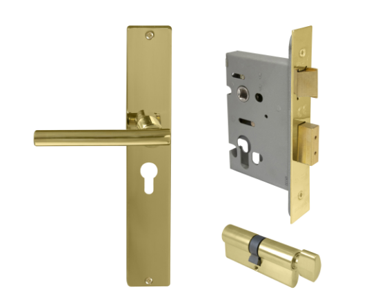 Windsor Premium NZ Charleston Longplate Square Entrance Set - E48 Priced Per Set- Available in 13 Colours