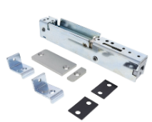Carbine Australia Component for Flip Bolt - Latching Strike Fabricator Pack Satin Chrome