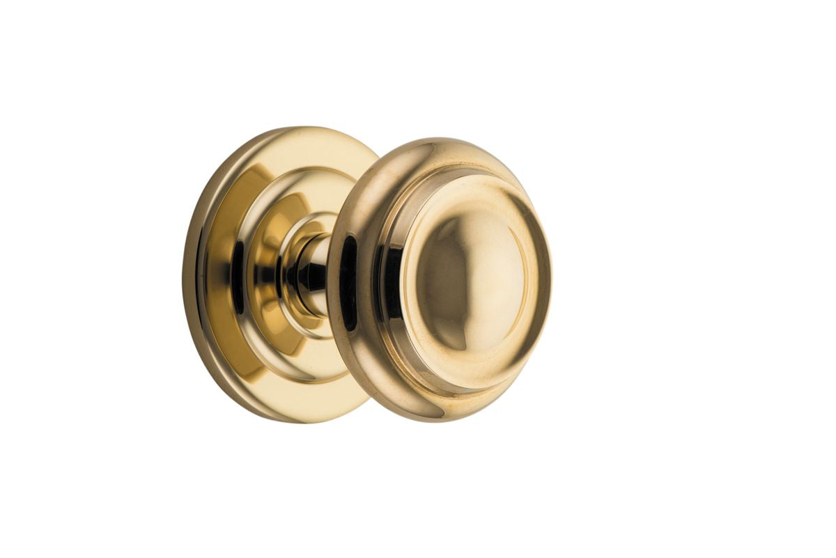 Iver Sarlat Centre Door Knob D98xP99mm BP107mm Available Colours: Brushed Brass, Brushed Chrome, Brushed Gold PVD, Matt Black, Distressed Nickel, Polished  Brass, Polished  Nickel ,Polished Chrome, Satin Nickel & Signature Brass
