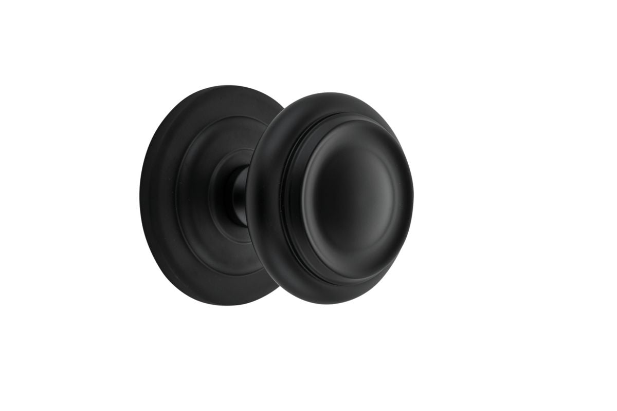 Iver Sarlat Centre Door Knob D98xP99mm BP107mm Available Colours: Brushed Brass, Brushed Chrome, Brushed Gold PVD, Matt Black, Distressed Nickel, Polished  Brass, Polished  Nickel ,Polished Chrome, Satin Nickel & Signature Brass