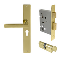 Windsor Premium NZ Federal Square Longplate Entrance Set - E48 Priced Per Set- Available in 13 Colours