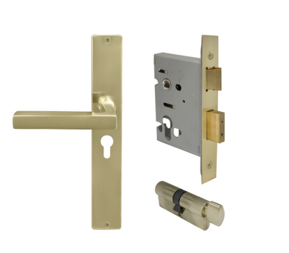 Windsor Premium NZ Federal Square Longplate Entrance Set - E48 Priced Per Set- Available in 13 Colours