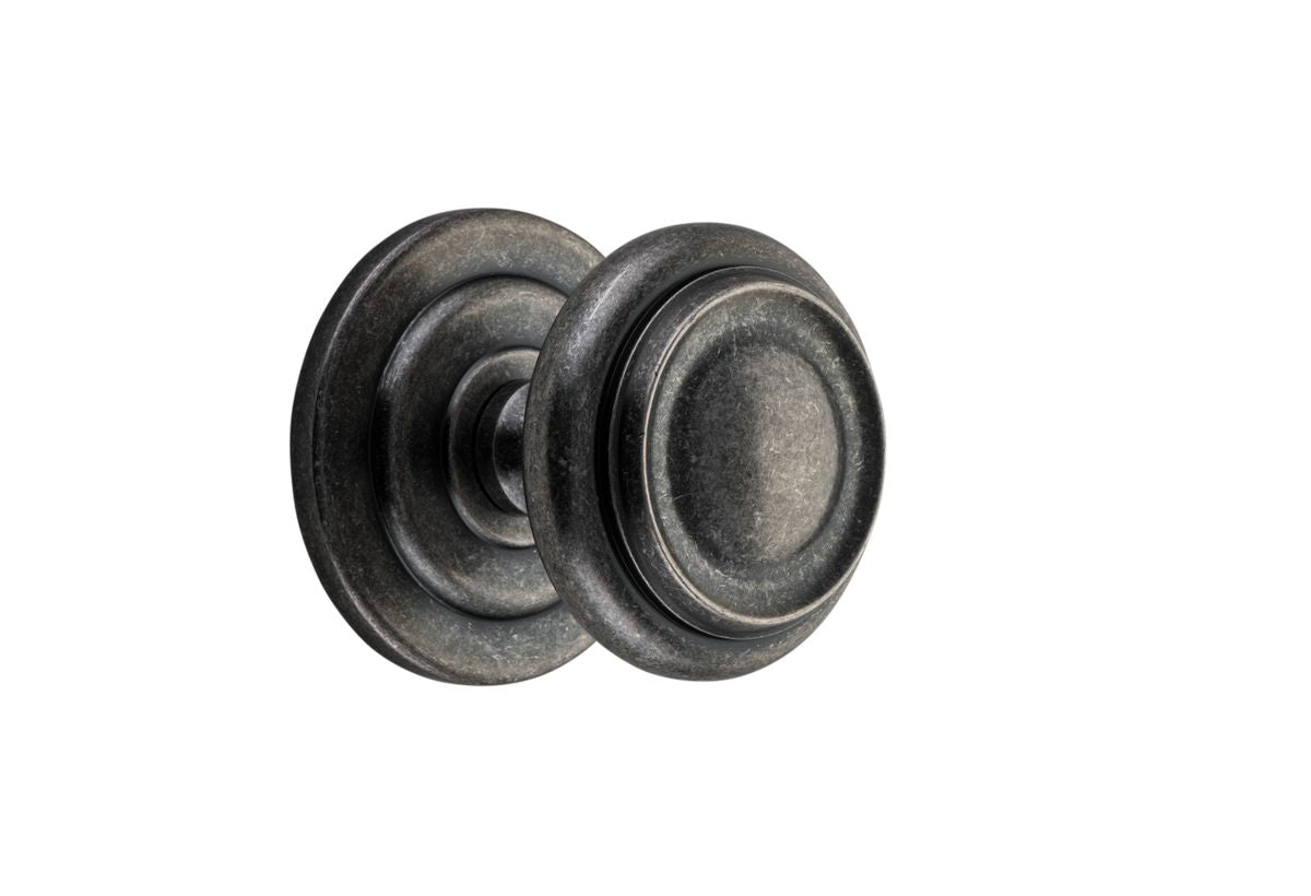 Iver Sarlat Centre Door Knob D98xP99mm BP107mm Available Colours: Brushed Brass, Brushed Chrome, Brushed Gold PVD, Matt Black, Distressed Nickel, Polished  Brass, Polished  Nickel ,Polished Chrome, Satin Nickel & Signature Brass