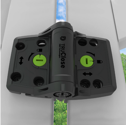 D&D Technologies DD TECH TRUCLOSE S3 MULTI-ADJ HINGE HEAVY DUTY FOR VINYL OR COMPOSITE GATES BLACK & WHITE