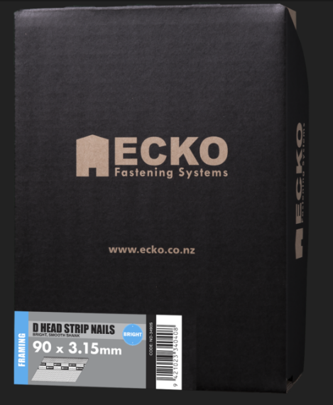 Ecko D Head Gasless Bright Smooth 2.87x65mm,3.05x75mm,3.15x90mm Pack of 1000 & 3000