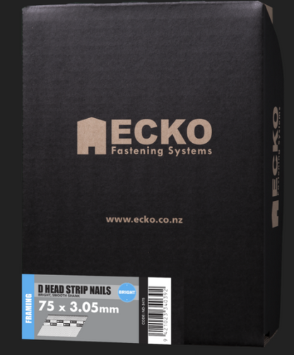 Ecko D Head Gasless Bright Smooth 2.87x65mm,3.05x75mm,3.15x90mm Pack of 1000 & 3000