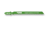 Tusk Heavy Duty Jigsaw Blades for timber -100mm x 6TPI ,100mm x 8TPI  ,100mm x 10TPI ,132mm x 6TPI ,100mm x 21TPI ,100mmx14TPI ,100mm & 100mm x 10TPI BiM T-shank 2pc pack