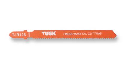 Tusk Heavy Duty Jigsaw Blades for timber -100mm x 6TPI ,100mm x 8TPI  ,100mm x 10TPI ,132mm x 6TPI ,100mm x 21TPI ,100mmx14TPI ,100mm & 100mm x 10TPI BiM T-shank 2pc pack