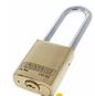 Carbine Australia C45 Brass Padlock, 8mm x 50mm x 45mm , 6.35mm x 30mm x 45mm & 8mm x75mm x 45mm Molybdenum Alloy Shackle Keyed to Differ Boxed Single And Bulk model  Brushed brass