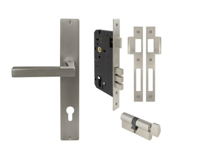 Windsor Premium NZ Federal Square Longplate Entrance Set - E85 Priced Per Set - Available in 13 Colours