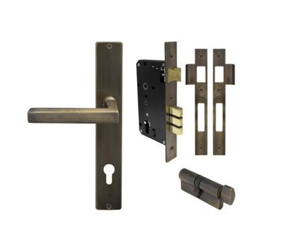 Windsor Premium NZ Federal Square Longplate Entrance Set - E85 Priced Per Set - Available in 13 Colours