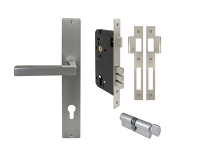 Windsor Premium NZ Federal Square Longplate Entrance Set - E85 Priced Per Set - Available in 13 Colours