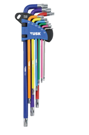 Tusk Heavy Duty Hex / Torx Key Set - 8pc ,9pc & 18pc