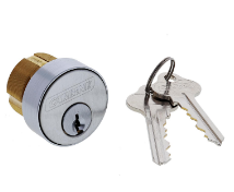 Carbine Australia Rim Cylinder  -Threaded Kawneer 6 pin C4 - Brass Body - Keyed to Differ Satin Chrome