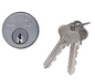 Carbine Australia Rim Cylinder  -Threaded Kawneer 6 pin C4 - Brass Body - Keyed to Differ Satin Chrome