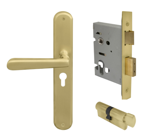 Windsor Premium NZ Villa Longplate Oval Entrance Set E48 Priced Per Set- Available in 13 Colours