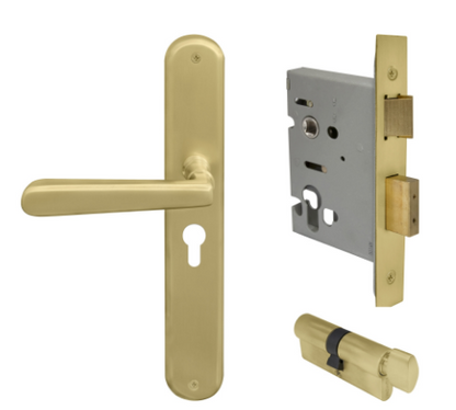 Windsor Premium NZ Villa Longplate Oval Entrance Set E48 Priced Per Set- Available in 13 Colours
