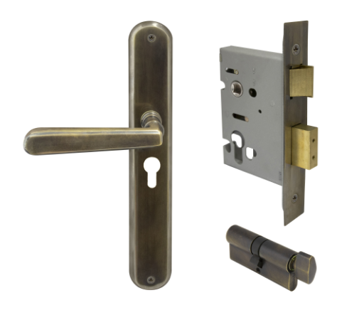 Windsor Premium NZ Villa Longplate Oval Entrance Set E48 Priced Per Set- Available in 13 Colours