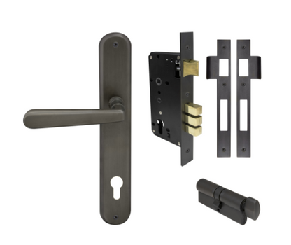Windsor Premium NZ Villa Longplate Oval Entrance Set E85 Priced Per Set- Available in 13 Colours