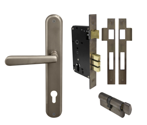 Windsor Premium NZ Villa Longplate Oval Entrance Set E85 Priced Per Set- Available in 13 Colours
