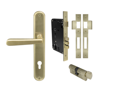 Windsor Premium NZ Villa Longplate Oval Entrance Set E85 Priced Per Set- Available in 13 Colours