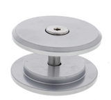Carbine Australia Door Lock Hole Cover Plate - Back to Back - Heavy Duty - 2hr Fire Rating - Includes Latch Cover Plate 70mm Diameter - Satin Silver