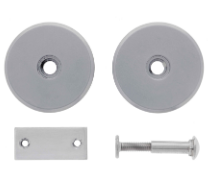 Carbine Australia Door Lock Hole Cover Plate - Back to Back - Heavy Duty - 2hr Fire Rating - Includes Latch Cover Plate 70mm Diameter - Satin Silver