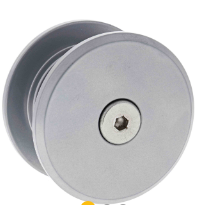 Carbine Australia Door Lock Hole Cover Plate - Back to Back - Heavy Duty - 2hr Fire Rating - Includes Latch Cover Plate 70mm Diameter - Satin Silver