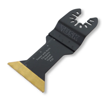 Tusk Heavy Duty Multi Tools Blades Bimetal Titanium 44mm x 50mm 18TPI - 1pc pack & 5pc pack