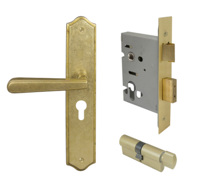 Windsor Premium NZ Villa Longplate Traditional Entrance Set - E48 Priced Per Set- Available in 13 Colours