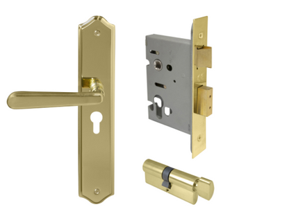 Windsor Premium NZ Villa Longplate Traditional Entrance Set - E48 Priced Per Set- Available in 13 Colours