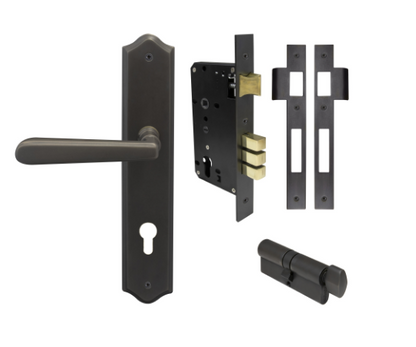 Windsor Premium NZ Villa Longplate Traditional Entrance Set - E85 Priced Per Set- Available in 13 Colours