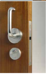 Cavity Slider For Doors Cavilock CL100 Lever Both Sides -Polished Brass & Satin Chrome