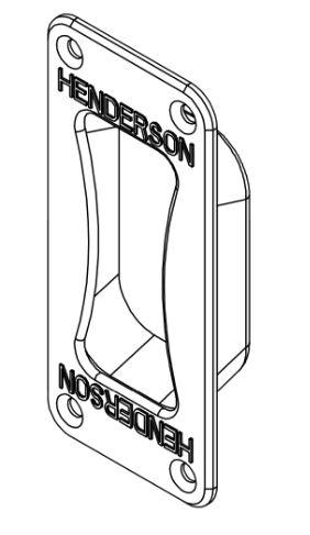 HENDERSON FLUSH PULL HEAVY DUTY HEIGHT 152MM & 133MM ZINC PLATED