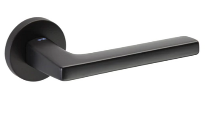 Groel 117 Log Gic Round Door Handle Dummy Right Handle Finish Available In 4 Colours :  Brushed Satin Chrome ,Black ,Satin Brass ,Inox Tech