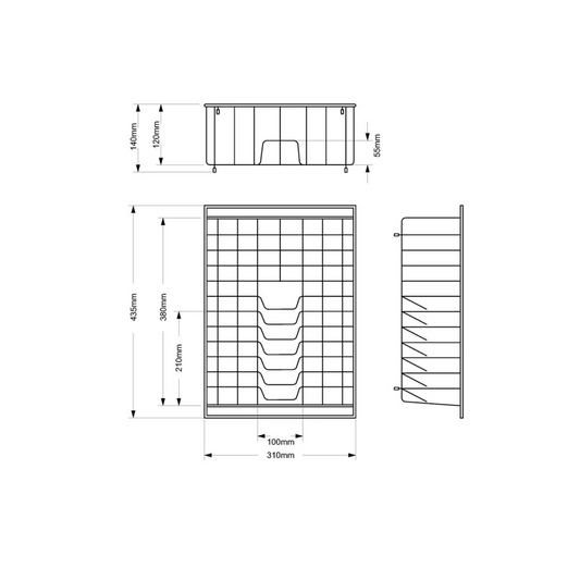 MERCER AD024 DISH RACK STAINLESS STEEL