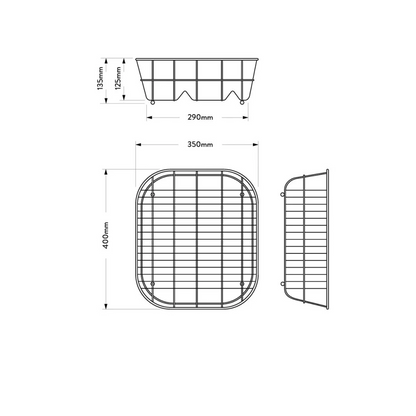 MERCER AD175 DISH RACK STAINLESS STEEL