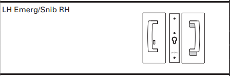 Cavity Slider for Doors Cavilock CL406 ADA Privacy Right Handle Snib Left Handle Emergency 33-40mm- Available in 6 Colours :  Bright Chrome ,Satin Chrome, Oil Rubbed Bronze ,Satin Nickel, Matte Black ,Custom Finish
