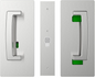 Cavity Slider for Doors Cavilock CL406 ADA BI-Parting Set Privacy Right Handle Snib Left Handle Emergency 40-46mm -Available in 6 Colours :  Bright Chrome ,Satin Chrome, Oil Rubbed Bronze ,Satin Nickel, Matte Black ,Custom Finish