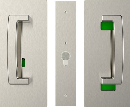 Cavity Slider for Doors Cavilock CL406 ADA BI-Parting Set Privacy Right Handle Snib Left Handle Emergency 40-46mm -Available in 6 Colours :  Bright Chrome ,Satin Chrome, Oil Rubbed Bronze ,Satin Nickel, Matte Black ,Custom Finish