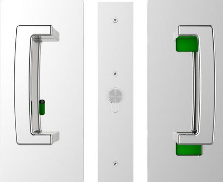 Cavity Slider for Doors Cavilock CL406 ADA BI-Parting Set Privacy Right Handle Snib Left Handle Emergency 40-46mm -Available in 6 Colours :  Bright Chrome ,Satin Chrome, Oil Rubbed Bronze ,Satin Nickel, Matte Black ,Custom Finish