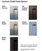 Cavity Slider for Doors Cavilock CL406 ADA Privacy Left Handle Snib Right Handle Emergency 33-40mm - Available in 6 Colours :  Bright Chrome ,Satin Chrome, Oil Rubbed Bronze ,Satin Nickel, Matte Black ,Custom Finish
