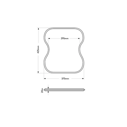 MERCER AF006 WOODEN FOOD CHOPPING BOARD