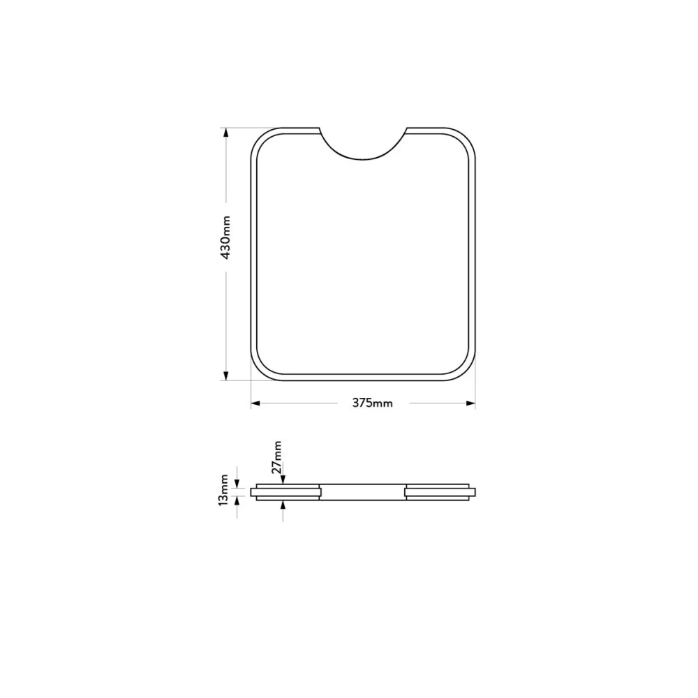 MERCER AF018 WOODEN FOOD CHOPPING BOARD  F2 (BELLA)