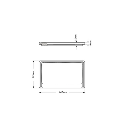 MERCER AF143 WOODEN CHOPPING BOARD FOR DC/DV/EE