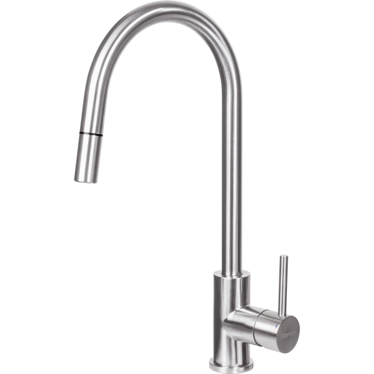 MERCER AM011 LISBON GOOSENECK PULLOUT MIXER STAINLESS STEEL