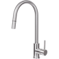 MERCER AURORA LISBON GOOSENECK PULLOUT MIXER IN 5 COLOURS-STAINLESS STEEL ,  BLACK ,GUN METAL ,COPPER ,BRASS
