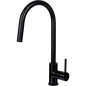 MERCER AURORA LISBON GOOSENECK PULLOUT MIXER IN 5 COLOURS-STAINLESS STEEL ,  BLACK ,GUN METAL ,COPPER ,BRASS