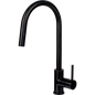 MERCER AM012 LISBON GOOSENECK PULLOUT MIXER BLACK PVD
